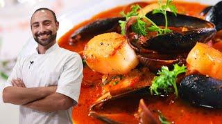 How to Make Italian Seafood Soup • TasteLife