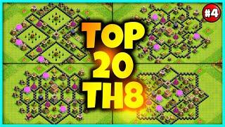 NEW UPDATE Th8 base link WarFarming Base Top20 With Link in Clash of Clans - best th 8 defense