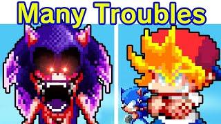 Friday Night Funkin VS Sonic.EXE - Way Too Many Troubles  Final Triple Trouble FNF ModSonic