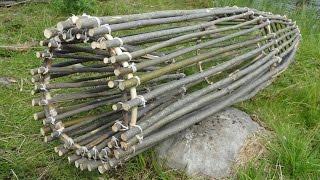 Primitive Survival Fish Trap. FISH CAUGHT