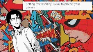 removing setting restricted by tiktok to protect your privacy
