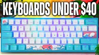 The BEST GAMING Keyboards Under $40