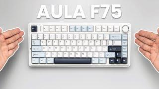 Epomaker x Aula F75 - BEST BUDGET 75% Gasket Mount Mechanical Keyboard - Unboxing & Review ASMR