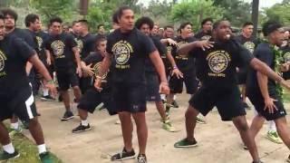 Hawaii Warriors perform haka at Schofield Barracks