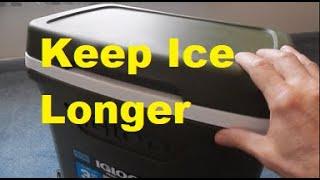 Cooler Hack How to keep Ice Longer