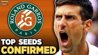 French Open 2024 Seeds Confirmed  Djokovic Swiatek No.1  Tennis News