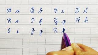 Cursive writing practice for beginners  Capital and Small Cursive letters  all cursive letters