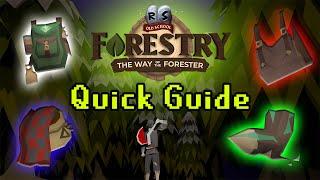 OSRS FORESTRY Quick Guide - Everything YOU Need to Know - RuneScape Woodcutting Expansion