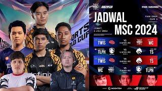 NT RRQ AKIRA EVOS GLORY  JADWAL MSC HARI KETIGA JUMAT 05 JULI 2024