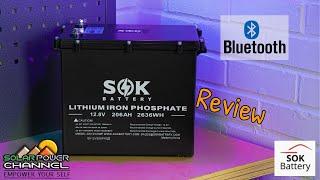 SOK Battery Bluetooth Review 12v LiFePO4 Lithium Ion