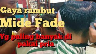 Gaya potong rambut pria mide fade yang paling di gemari pria