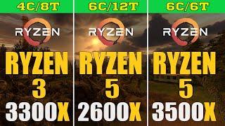 RYZEN 5 2600X vs RYZEN 3 3300X vs RYZEN 5 3500X I RTX 2080 SUPER  PC GAMES TEST 