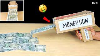 DIY Cardboard Cash Cannon  How To Make Money Gun From Cardboard