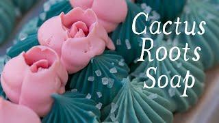 Cactus Roots Cold Process - Turning Your Design Into Soap - Russian Piping Tip Test  Royalty Soaps