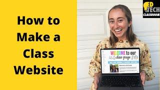 How to Make a Class Website Using Google Sites Meet the Teacher