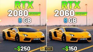 RTX 2080 SUPER vs RTX 2060 SUPER - Test in 20 Games in 2024