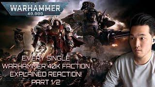 Every Single Warhammer 40k Faction Explained Part 1 Reaction  Bricky  Marine Veteran Reacts