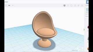 Tinkercad Dersleri - 98. Ders - Döner Sandalye Tasarımı Swivel Chair Design