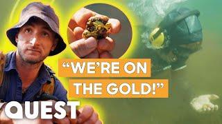 Alan And Salty Dive Underwater For Gold  Aussie Gold Hunters