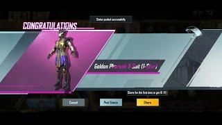 Iridescence & Pharaoh X-Suit Level 6 & 7 Maxed out  PUBG MOBILE Spin  Super Lucky