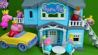 Princess Peppa Pig Royal Family Toys Ben & Hollys Little Kingdom Vacation Green Toys House Playset