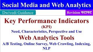 Web Analytics Tools Key Performance Indicators AB Testing We Crawling and Indexing NLP Online