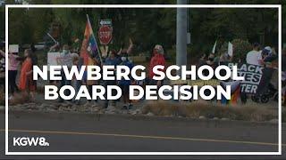 Newberg school board adopts policy banning teachers from displaying BLM Pride flags