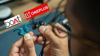 Oneplus Bullets Wireless Z VS Boat Rockerz 255 Pro  Earphones Comparison under 2000 Rs.