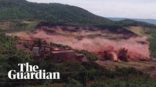 Terrifying moment of Brazil dam collapse caught on camera