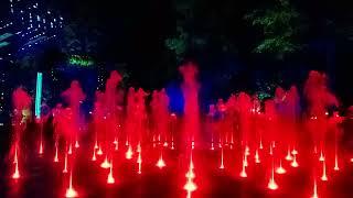 Смоленскмультимедийный фонтан.  Открытие в городском саду имени М.И. Глинки парк Блонье.