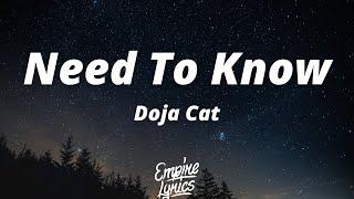 Doja Cat - Need To Know Lyrics Traducida al Español