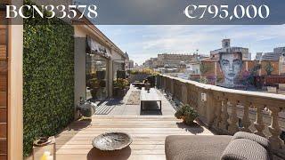 Exclusive penthouse loft with unique interior design for sale in Via Laietana Barcelona