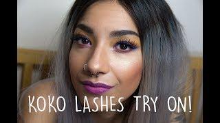 Koko Lashes Try On