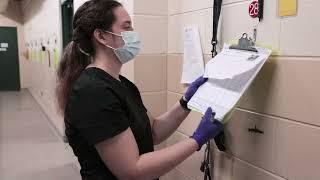 Shelter Medicine ASPCA Spot Cleaning a Dog Kennel