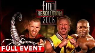 Final Resolution 2006  FULL PPV STING RETURNS He And Christian Cage v Jeff Jarrett And Monty Brown