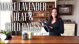 How to Make a Lavender Heat Pack  Cold Pack  - Lavender Heat Sack #herbalheatpack