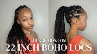 LOCKBRAIDS HAIR CROCHET BOHO LOCS INSTALL  EASY AND BEGINNER FRIENDLY  JAYDA SYMONE