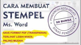 Cara Buat Stempel di Microsoft Word