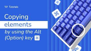 Copying elements by using the Alt Option key