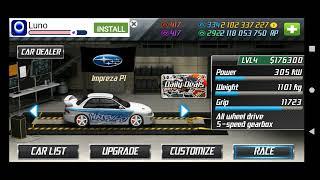 Drag racing game level 4 subaru imprezza setting by Yanz Nitrous