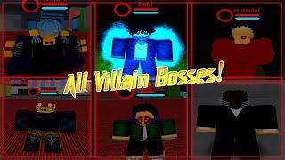 Killing All Villain Bosses in Boku no Roblox  Remastered