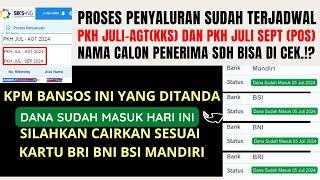 PROSES PENYALURAN PKH JULI AGT KKS DAN JULI SEPT PT POS SDH TERJADWAL DAN BANSOS CAIR HARI INI