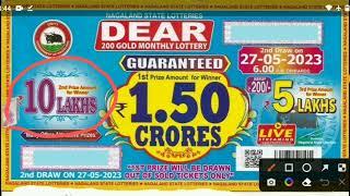 DEAR 200 MONTHLY LOTTERY DRAW ON 27-05-2023 TIME 6 PM