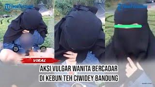 Heboh Video Aksi Vulgar Wanita Bercadar di Kawasan Kebun Teh Ciwidey Bandung