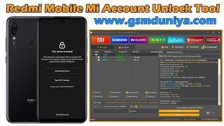 Redmi Note 7 Pro mi account remove by unlocktool  without any box