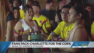 Fans pack Charlotte for the Copa America semifinal