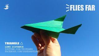 EASY PAPER AIRPLANES for KIDS - How to make a Paper Airplane thatFlies  Triangle