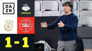 Jogis Jungs verpassen Sieg Deutschland - Dänemark 11  Friendlies  DAZN Highlights