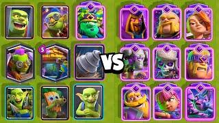 EVOLVED CARDS vs GOBLINS  CLASH ROYALE OLYMPICS