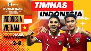 DRAMATIS‼️ MOMEN TIMNAS U20 LOLOS KUALIFIKASI PIALA ASIA 2022  VIETNAM TUMBANG TIMNAS MENANG